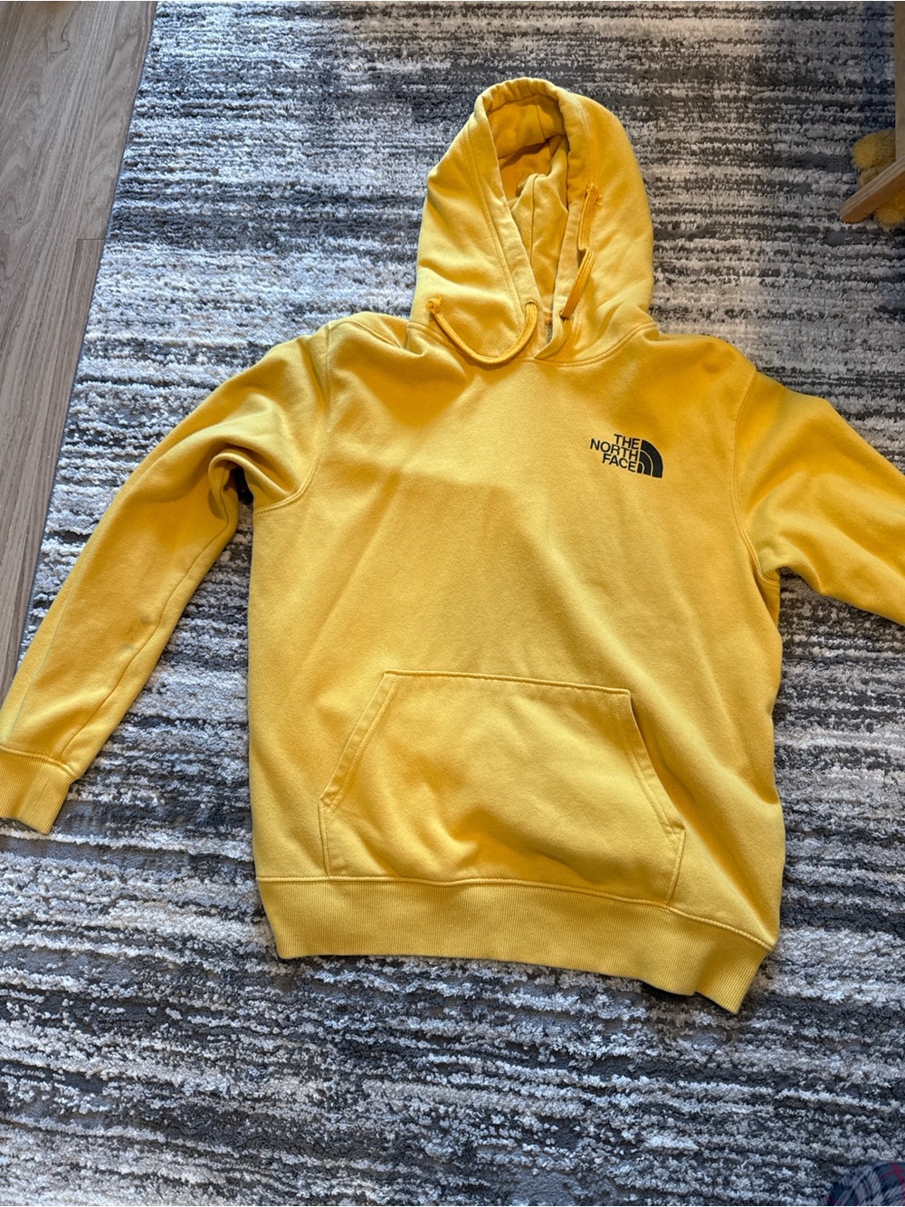 The North Face Men’s Bright Yellow Crewneck Hoodie